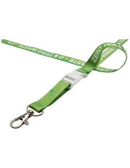 Balta lanyard en sublimación de PET reciclado con hebilla desmontable y cierre de seguridad NF0901LP1