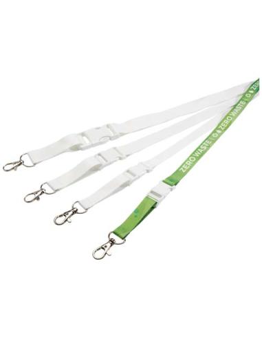 Balta lanyard en sublimación de PET reciclado con hebilla desmontable y cierre de seguridad NF0901LP1