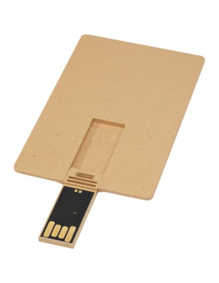 USB con forma de tarjeta de crédito rectangular biodegradable ND60584Z1