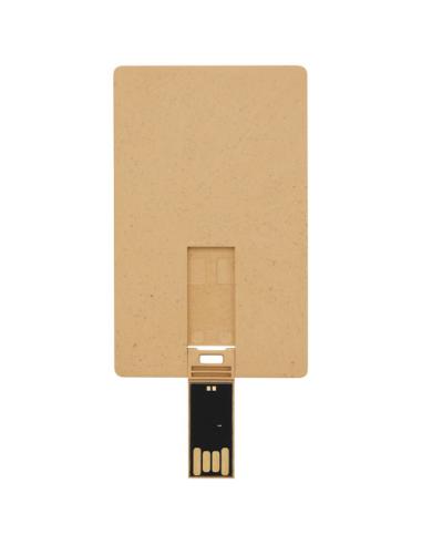 USB con forma de tarjeta de crédito rectangular biodegradable ND60584Z1