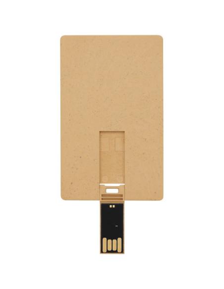 USB con forma de tarjeta de crédito rectangular biodegradable ND60584Z1