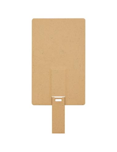 USB con forma de tarjeta de crédito rectangular biodegradable ND60584Z1