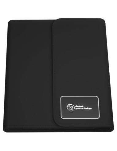 Libreta A5 con batería externa inalámbrica de 5 W y 4000 mAh y logotipo retroiluminado N09570XP1