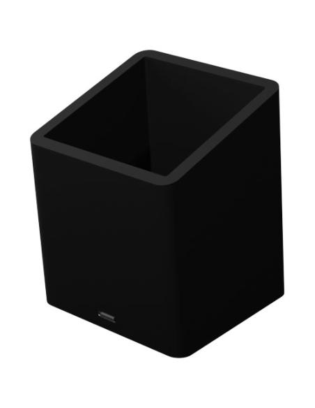 Soporte para lápices antibacteriano con logotipo retroiluminado y doble salida USB N09670XP1