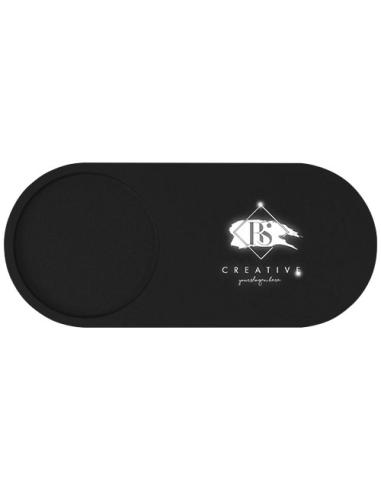 Base de carga inalámbrica con logotipo retroiluminado de 10 W y soporte para lápices de bambú N17870XP1