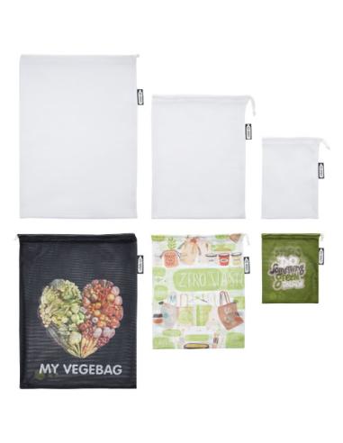 Juego de 3 bolsas de la compra en poliéster reciclado N10540LP1