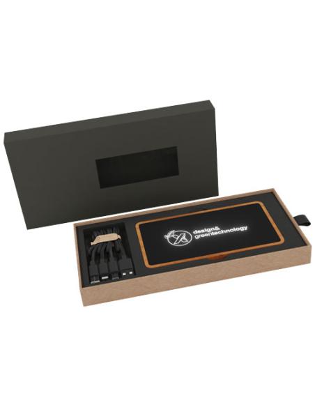 Batería externa inalámbrica de madera de 10 000mAh N17990XP1