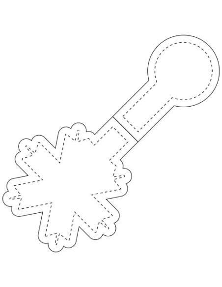 Imán de TPU reflectante de copo de nieve M-10 N31860RP1