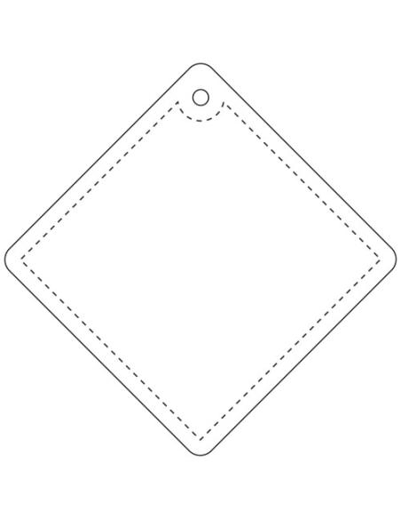Colgante de TPU reflectante en forma de diamante pequeño H-09 N10380RP1