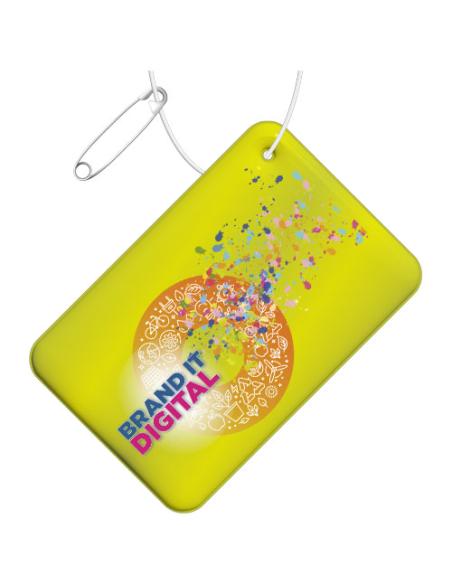 Colgante de PVC reflectante rectangular pequeño H-10 N31490RP1