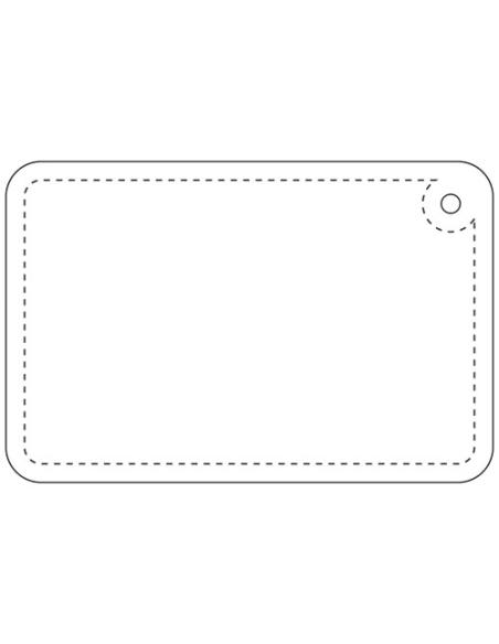 Colgante de PVC reflectante rectangular pequeño H-10 N31490RP1