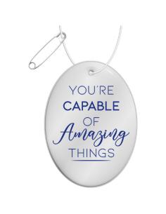 Colgante de TPU reflectante ovalado H-12 N10301RP1 2