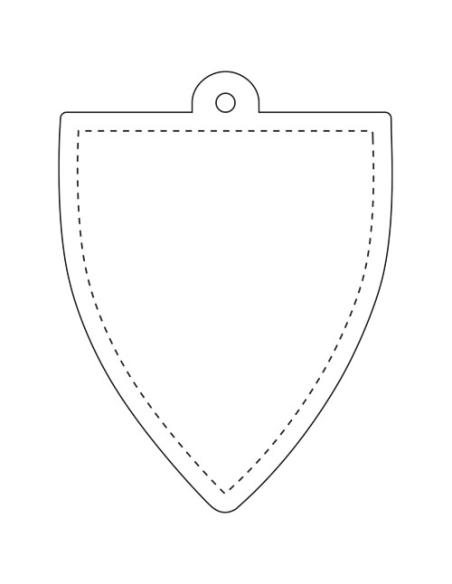 Colgante de PVC reflectante en forma de placa H-12 N10401RP1
