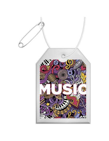 Colgante de PVC reflectante en forma de etiqueta H-12 N10601RP1