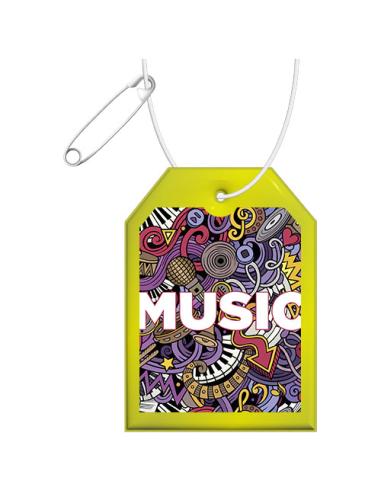 Colgante de PVC reflectante en forma de etiqueta H-12 N31601RP1