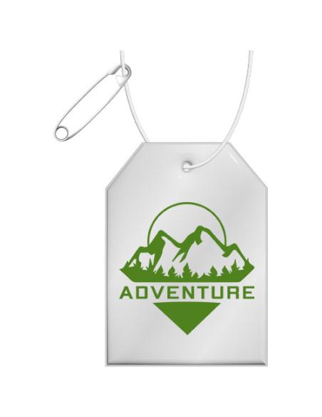 Colgante de TPU reflectante en forma de etiqueta H-12 N10701RP1