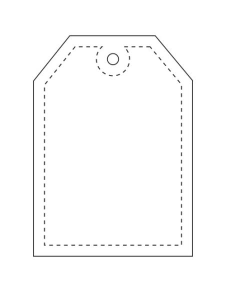 Colgante de TPU reflectante en forma de etiqueta H-12 N10701RP1