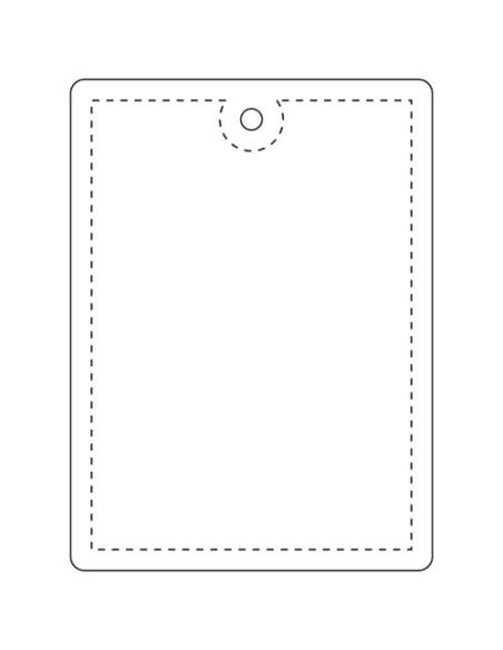 Colgante de TPU reflectante rectangular grande H-12 N10901RP1