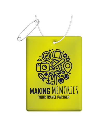 Colgante de TPU reflectante rectangular grande H-12 N31901RP1