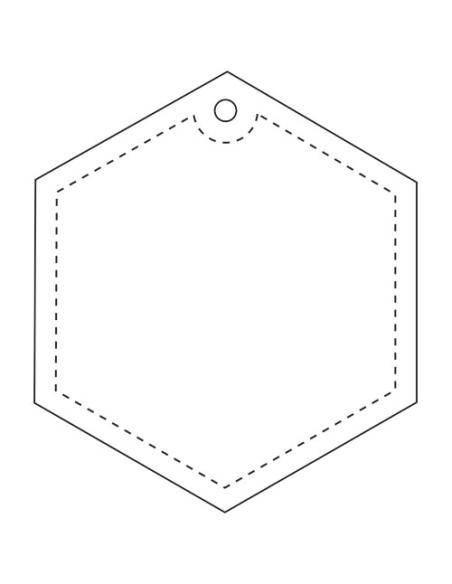 Colgante de TPU reflectante hexagonal H-12 N31111RP1