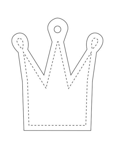 Colgante de TPU reflectante en forma de corona H-12 N10711RP1