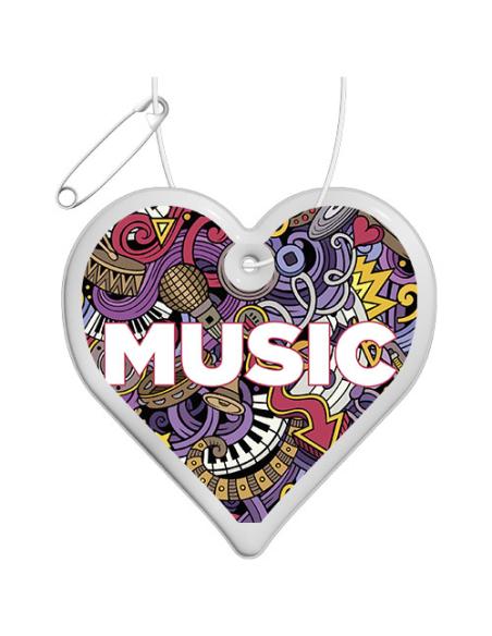 Colgante de PVC reflectante en forma de corazón H-09 N10090RP1