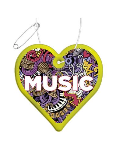 Colgante de PVC reflectante en forma de corazón H-09 N31090RP1