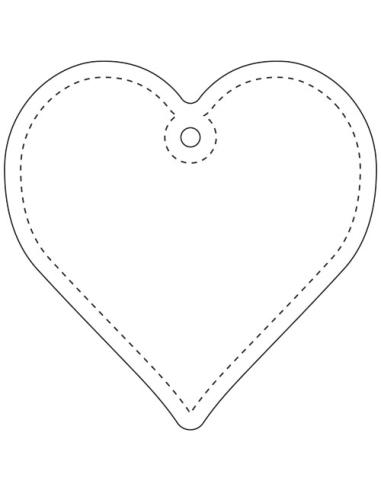 Colgante de PVC reflectante en forma de corazón H-09 N31090RP1