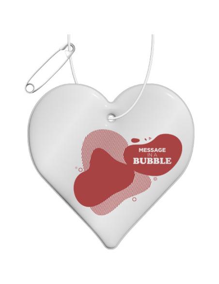 Colgante de TPU reflectante en forma de corazón H-09 N10190RP1