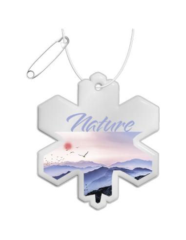 Colgante de PVC reflectante en forma de copo de nieve H-10 N10890RP1