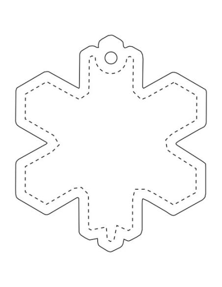 Colgante de PVC reflectante en forma de copo de nieve H-10 N10890RP1