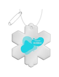 Colgante de TPU reflectante en forma de copo de nieve H-10 N10990RP1 2