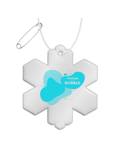 Colgante de TPU reflectante en forma de copo de nieve H-10 N10990RP1
