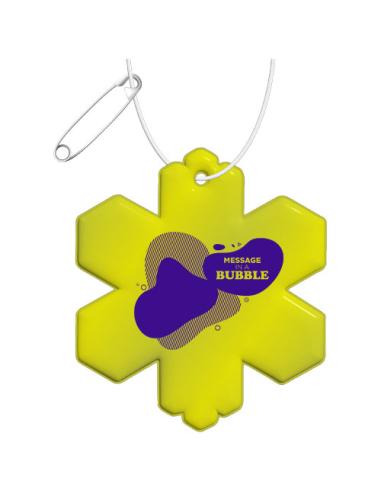 Colgante de TPU reflectante en forma de copo de nieve H-10 N31990RP1