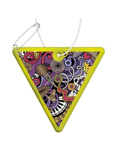 Colgante de PVC reflectante en forma de triángulo invertido N31411RP1