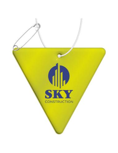 Colgante de TPU reflectante en forma de triángulo invertido H-12 N31511RP1
