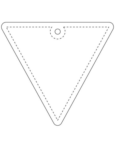 Colgante de TPU reflectante en forma de triángulo invertido H-12 N31511RP1