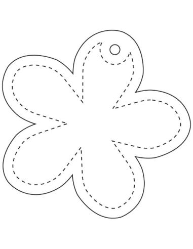 Colgante de PVC reflectante en forma de flor H-13 N31811RP1