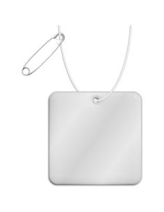 Colgante de PVC reflectante cuadrado H-20 N10421RP1