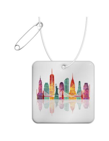 Colgante de PVC reflectante cuadrado H-20 N10421RP1