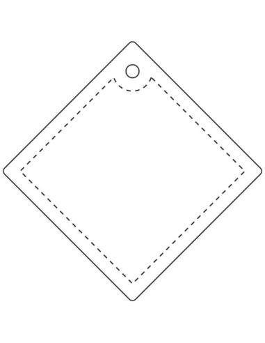 Colgante de PVC reflectante en forma de diamante grande H-20 N10621RP1