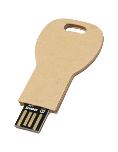 Memoria USB 2.0 de papel reciclado con forma de llave ND60005Z1