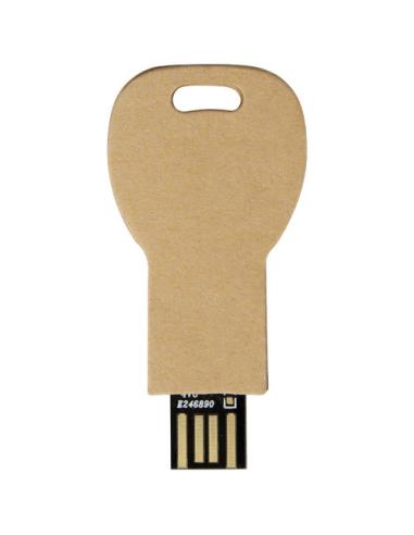 Memoria USB 2.0 de papel reciclado con forma de llave ND60005Z1