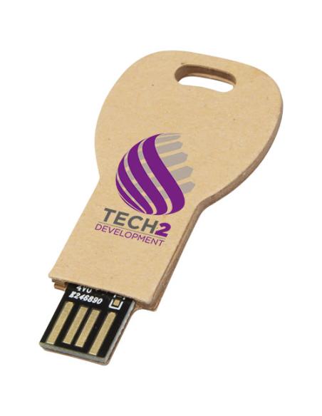 Memoria USB 2.0 de papel reciclado con forma de llave NF60005Z1