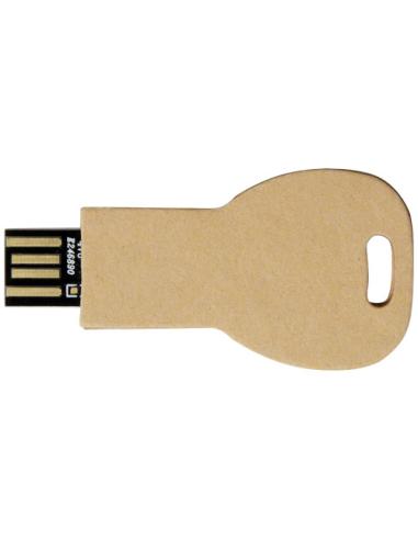 Memoria USB 2.0 de papel reciclado con forma de llave NF60005Z1