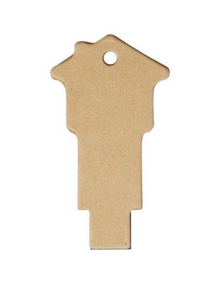 Memoria USB 2.0 de papel reciclado en forma de casa NF60105Z1