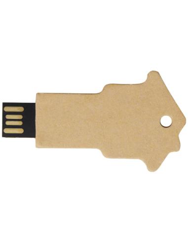 Memoria USB 2.0 de papel reciclado en forma de casa NF60105Z1