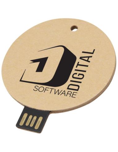Memoria USB 2.0 de papel reciclado redonda NF60205Z1