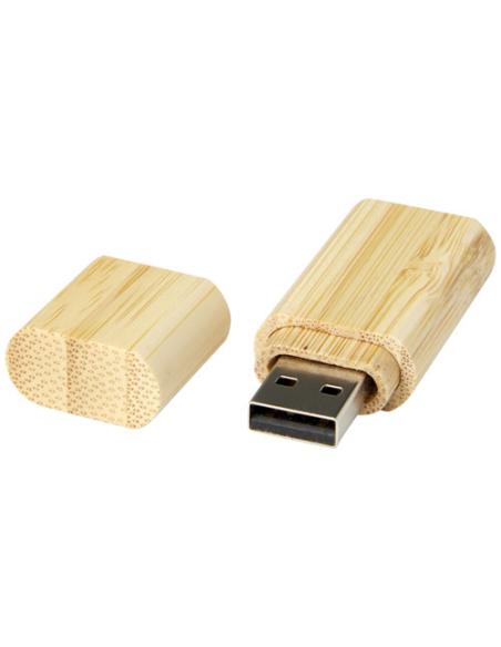 Memoria USB 2.0 de bambú con llavero NF60505Z1