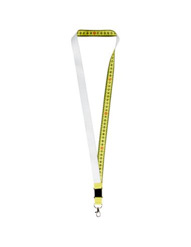 Isla lanyard de 1 metro en PET reciclado con sublimación con cierre de seguridad N10260LP1